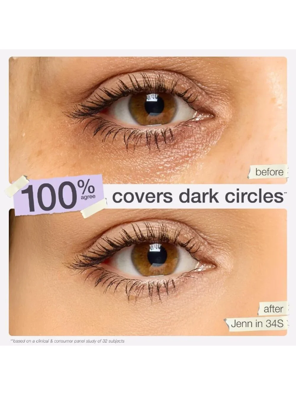 Full-Coverage Soft Matte Concealer - Brightening Under-Eye & Face Makeup, 16hr